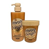 Honey Ginger - 2 pc bundle - Body Lotion 14oz - Body Scrub 10oz
