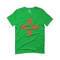 New Mexico Zia Sun Symbol Vintage State Flag for Men T Shirt