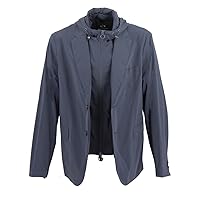 Emporio Armani Men's Stretch Nylon Hooded Blazer Jacket