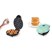 Dash Mini Donut Maker Machine for Kid-Friendly Breakfast, Snacks & Mini Maker for Individual Waffles, Hash Browns, Keto Chaffles with Easy to Clean