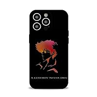 Phone Case Compatible with iPhone 14 Pro Case,Cool Comics Cowboy-Bebop 11 Print Pattern Phone Cases for Anime Fans,Protective Cover for Women Girls Black