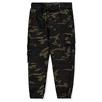 V.I.P. Jeans Girls' 2-Piece Belted Cargo Camo Pants