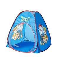 Nickelodeon Paw Patrol 3 Piece Slumber Set with Kids Indoor Outdoor UPF 30+ Pop Up Play Tent with Pillow and Flashlight