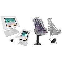 Pyle Anti Theft Tablet Security Stand - Table Mount Desktop Ipad Kiosk Stand w/Lock & PSPADLK8 Anti-Theft Tablet Security Stand Kiosk - Table Mount Desktop Tablet Case Holder with Lock