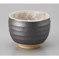 Ippuku Bowl, Powdered Mai Cherry Blossom Bowl (Purple) [3.9 x 3.0 inches (10 x 7.6 cm), 12.8 fl oz (380 cc), Earth, Restaurant, Ryokan, Japanese Tableware,