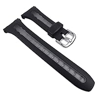 Casio watch strap watchband Resin Band black / Transparent for BG-163-1 BG-163