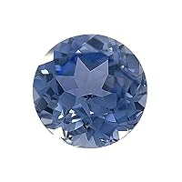 Lab Grown Ceylon Light Blue Sapphire - Round Cut - AAA Quality from 4mm - 8mm