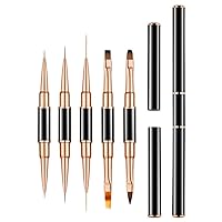 Double ended Nail Art Painting 5/7/9/11/15/20mm LIner Brush Drawing Flower Striping Manicure Tools