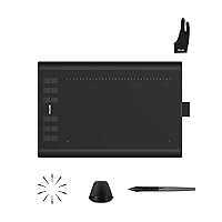 Huion Inspiroy H1060P Graphics Drawing Tablet with Digital Pen PW100 and 1 PCS Black Gloves, OTG Adapters Included