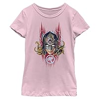 Marvel Thor: Love & Thunder Mighty Helmet Girls Short Sleeve Tee Shirt
