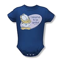 Deserve To Be Spoiled Infant T-Shirt In Royal Blue