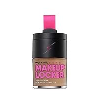 wet n wild Makeup Locker- 3-In-1 Sheer BB Cream, Highlighter & Corrector (177A Medium Deep)