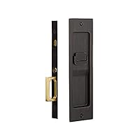 Emtek Modern Rectangular Privacy Pocket Door Mortise Lock (Oil Rubbed Bronze)