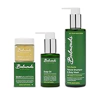 Hair & Scalp Mothers Day Spa Set for Women, Skin Salvation, Shampoo & Body wash, & Scalp Conditioning Oil