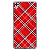 Second Skin Tartan Check Red (Clear) / for Xperia Z4 SOV31/au ASOV31-PCCL-299-Y060