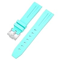 For Moonswatch Watch Curved No Gap Rubber Strap For Omega Swatch Joint Planet Series Moon Mercury Curved Rubber Strap Men Women 20MM Watchbands