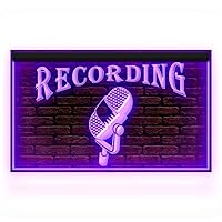 140006 Recording On The Air Radio Studio Display LED Light Neon Sign (12 X 8 inches, Purple)