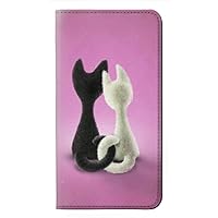 RW1832 Love Cat PU Leather Flip Case Cover for Samsung Galaxy S20 Plus, Galaxy S20+
