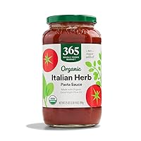 365 by Whole Foods Market, Organic Italian Herb Pasta Sauce, 25 Ounce