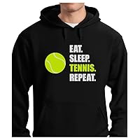 Tennis Gifts Women Teen Girls Player Sport Eat Sleep Repeat Sweatshirt Hoodie