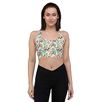 90s Style Longline Sports Bra. Match it with 90s High Waisted Workout Leggings. Yoga Pants.