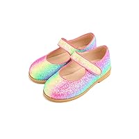 'Rainbow Party' Mary Jane Shoes for Girls_Pink, US Size 8 Toddler ~ 2.5 Little Kid