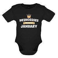 Princesses Are Born In January - Organic Babygrow/Body suit