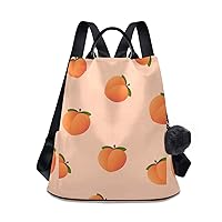 ALAZA Peach Fruit Backpack for Daily Shopping Travel