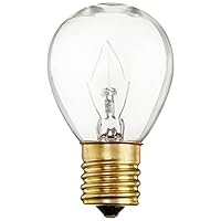 Satco S3629 Intermediate Base 40-Watt S11 Light Bulb, Clear, 1 Count (Pack of 1)