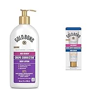 Gold Bond Age Renew Crepe Corrector Body Lotion 14 oz & Dark Spot Minimizing Cream 2 oz Bundle