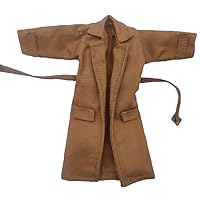 1/12 Scale Clothes Brown Male Coat Model with Iron Wire for 6
