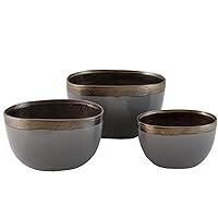 Empire Bowls (Set of 3), Gray, 3 Piece