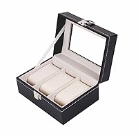 2/3/6 Grids Watch Box PU Leather Watch Case Holder Organizer Storage Box for Quartz Watches Jewelry Boxes Display Gift (Color : E)