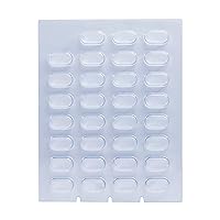 31-Day Disposable Blisters for Pill, Medicine, Vitamin, Use with Unit Dose Cold Seal System, Medium (Case of 500)