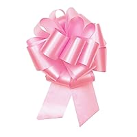 Reliant Ribbon The Perfect Pull Bow Flora Satin Rd Ribbon, 2-1/2 Inch X 50 Pieces, Pink