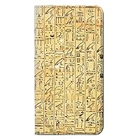 RW1625 Egyptian Coffin Texts PU Leather Flip Case Cover for Motorola Moto E Play (5th Gen.), Moto E5 Play, Moto E5 Cruise (E5 Play US Version)