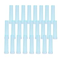 25pcs 72 * 18mm Flower Water Tubes Blue Plastic Floral Tubes Vials with Caps, Floral Water Tube for Milkweed Stem Cuttings
