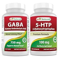 Best Naturals GABA 750 mg & 5-HTP 100 mg