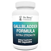 Dr. Berg's Gallbladder Formula w/Purified Bile Salts 90 Capsules Enzymes to Reduce Bloating Indigestion & Abdominal Swelling - Improved Absorption of Nutrients, Digestion & More Satisfied After Meals