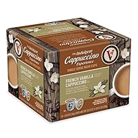 Victor Allen Indulgent French Vanilla Cappuccino Single Serve Cups BUNDLE - 42 Count w/ 5 RECIPES