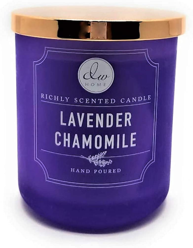 Dw Home Lavender Chamomile Richly Scented Candle Small Single Wick Hand Poured 4 Oz