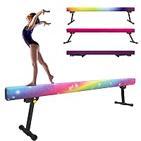 6ft/8ft Gymnastics Balance Beam, High and Low Floor Beam Gymnastics Equipment for Kids/Adults,Gymnastics Beam for Training,Physical Therapy and Professional Home Training with Legs