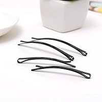 24 Pieces Women Black Metal Hair Bobby Pins Grips Girl's Hair Clip Hairstyle Barrette Hairpin Hairdressing DIY Hair Styling Tools (Large and Small)