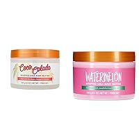 Coco Colada Whipped Shea Body Butter, 8.4oz, with Natural Shea Butter & Watermelon Whipped Shea Body Butter, 8.4oz, Lightweight, Long-lasting, Hydrating Moisturizer