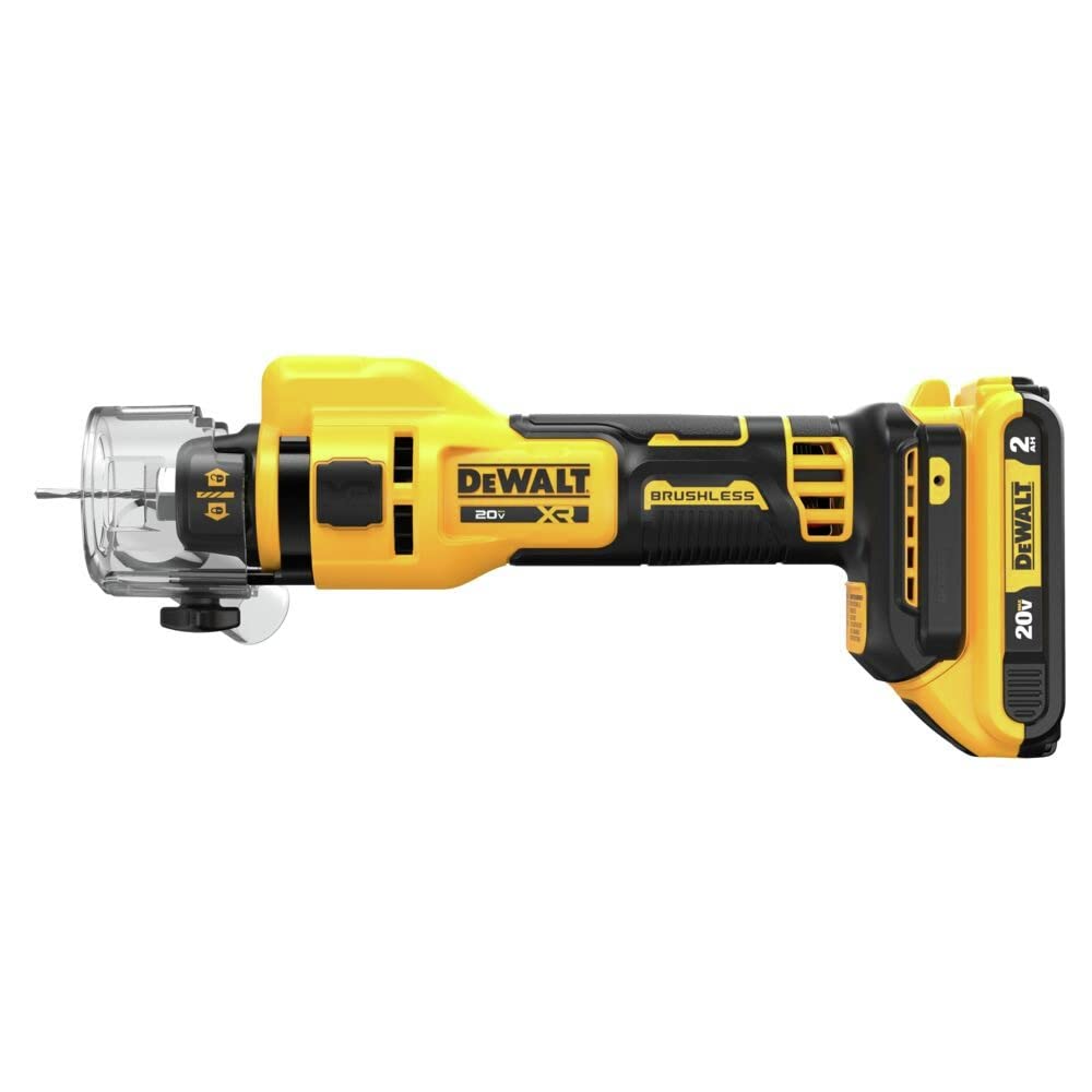 DEWALT 20V MAX Drywall Cutting Tool, Cut Out Tool, 2 Batteries and Charger Included (DCE555D2)