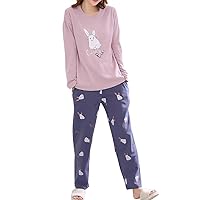 Vopmocld Big Girls Cute Pajama Sets Long Sleeve Lovely Sleepwear 2 Piece PJS Multiple Cartoon Jammies