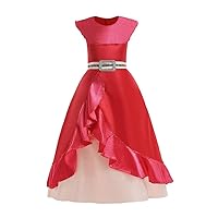 Dressy Daisy Toddler Little Girls Red Flamenco Style Princess Dress Halloween Birthday Fancy Party Costume Size 5 to 10