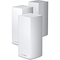 Linksys Velop WiFi 6 Router Home WiFi Mesh System, Tri-Band, 8,100 Sq. ft Coverage, 120+ Devices, Speeds up to (AX4200) 4.2Gbps - MX12600