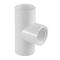 402 Series PVC Pipe Fitting - Tee - Schedule 40 (White) - 1/2