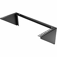 StarTech.com 4U Wall Mount Patch Panel Bracket - 19 inch Steel Vertical Mounting Rack for Network and Data Equipment (RK419WALLV)